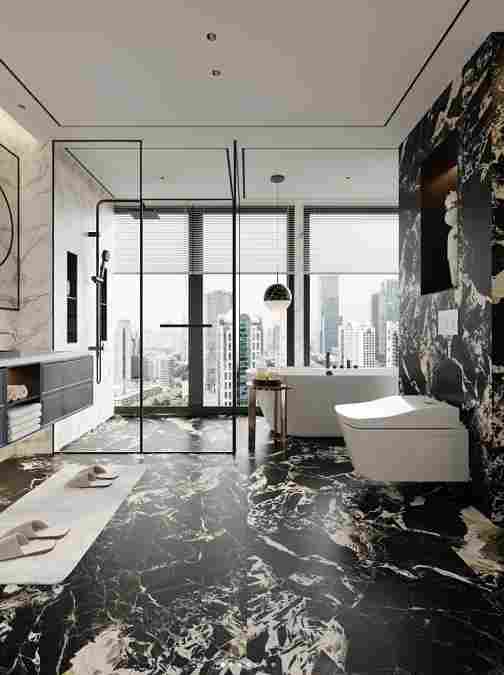大理石卫浴设计 | 打造高档住宅的现代艺术空间，感受到大自然的魅力