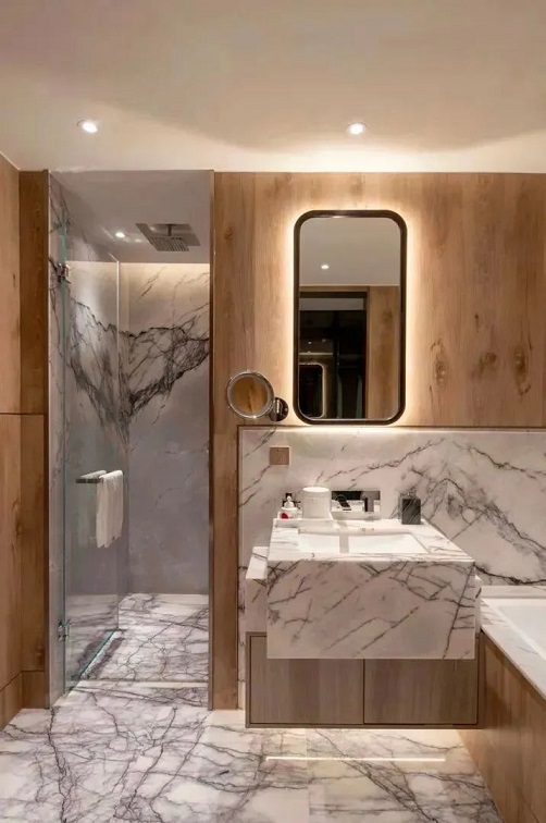 大理石卫浴设计 | 打造高档住宅的现代艺术空间，感受到大自然的魅力