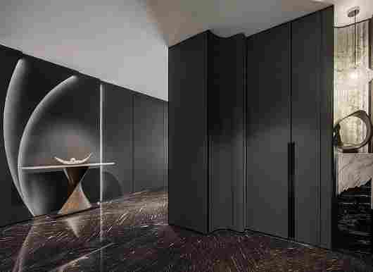 大理石玄关设计，展现现代简约东方美学