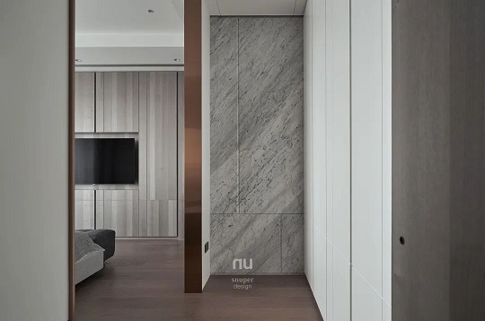 大理石玄关设计，展现现代简约东方美学