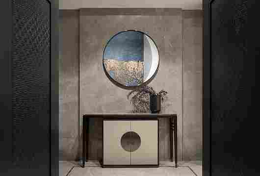 大理石玄关设计，展现现代简约东方美学