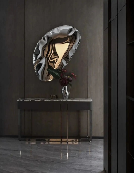 大理石玄关设计，展现现代简约东方美学