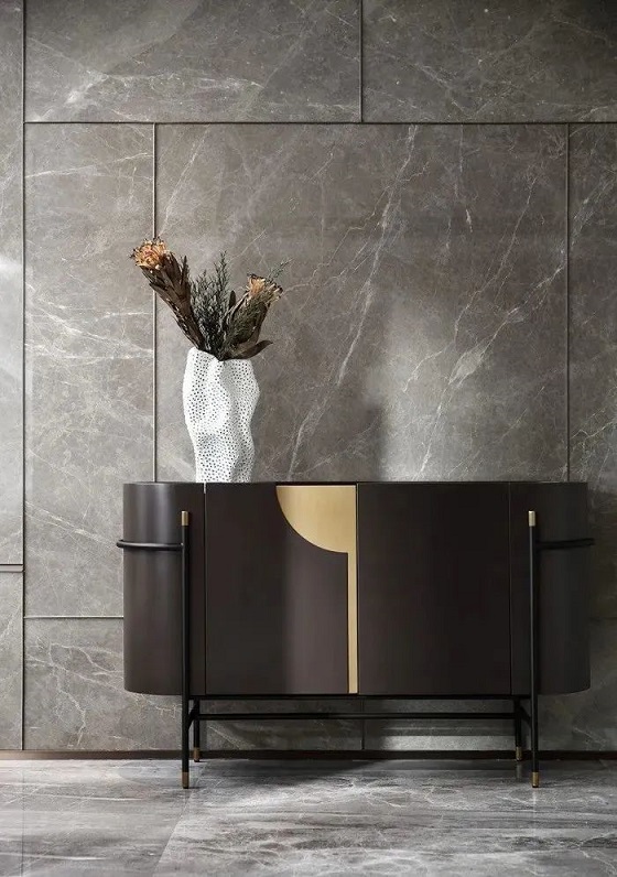 大理石玄关设计，展现现代简约东方美学