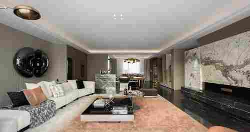 石材案例 | 280㎡现代叠墅，内敛奢华的静谧