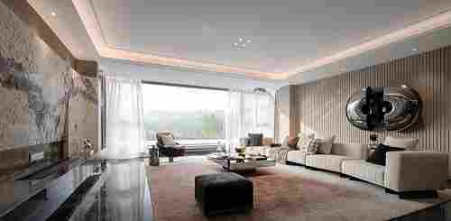 石材案例 | 280㎡现代叠墅，内敛奢华的静谧