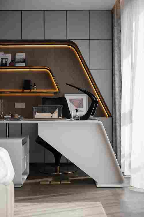 石材案例 | 280㎡现代叠墅，内敛奢华的静谧