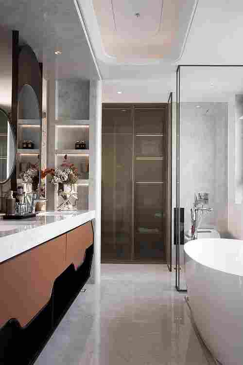 石材案例 | 280㎡现代叠墅，内敛奢华的静谧