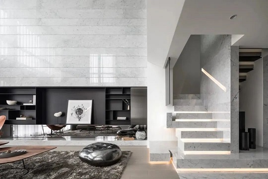 五种颜色大理石楼梯踏步，你钟爱哪一款？