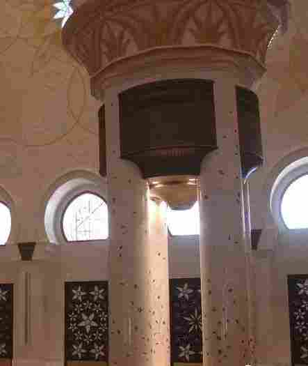 贝壳镶嵌入石材圆柱拼花新工艺