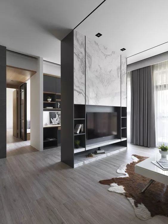 现代风石材背景墙，5种类型的“花样玩法”