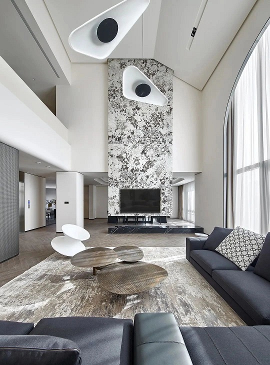 现代风石材背景墙，5种类型的“花样玩法”