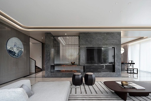 现代风石材背景墙，5种类型的“花样玩法”