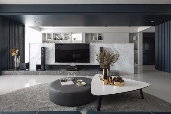 现代风石材背景墙，5种类型的“花样玩法”