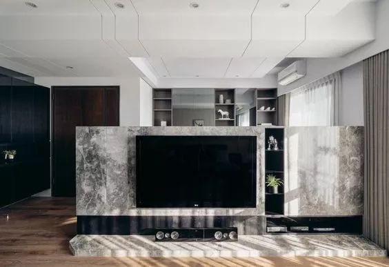 现代风石材背景墙，5种类型的“花样玩法”