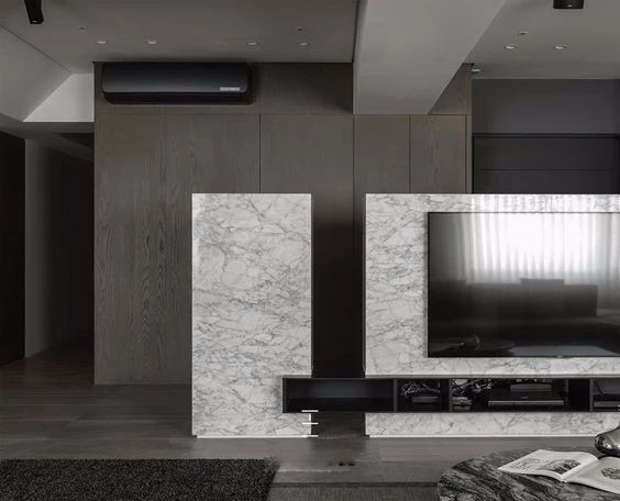 现代风石材背景墙，5种类型的“花样玩法”