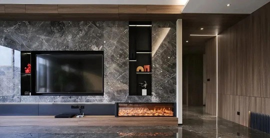 现代风石材背景墙，5种类型的“花样玩法”