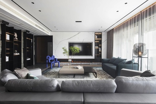 现代风石材背景墙，5种类型的“花样玩法”