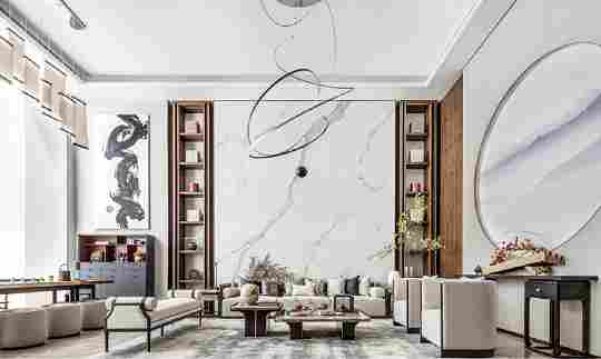 现代风石材背景墙，5种类型的“花样玩法”