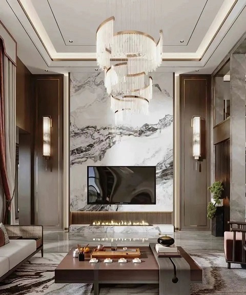 分享5种方式，用大理石做出简洁大方的背景墙