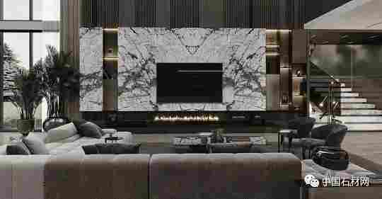 分享5种方式，用大理石做出简洁大方的背景墙