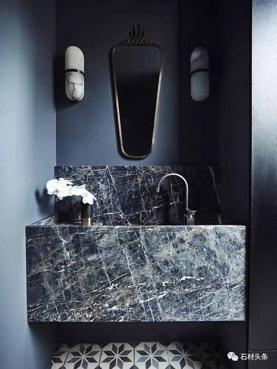 石材洗手台的4种经典做法，其中一种超受欢迎