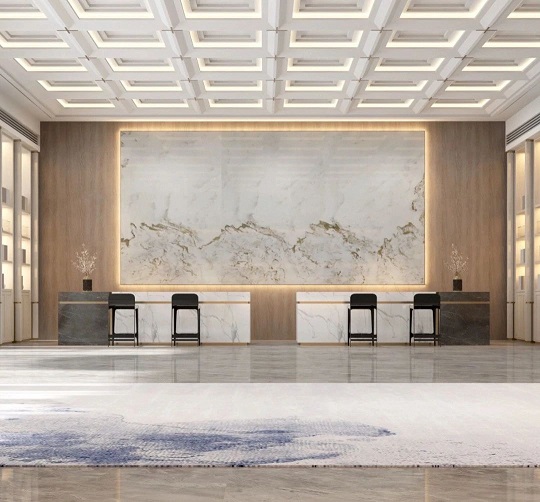 山水画大理石背景墙，将大千世界汇聚其中