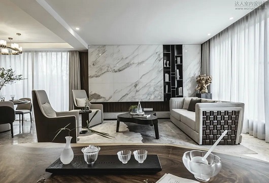 山水画大理石背景墙，将大千世界汇聚其中