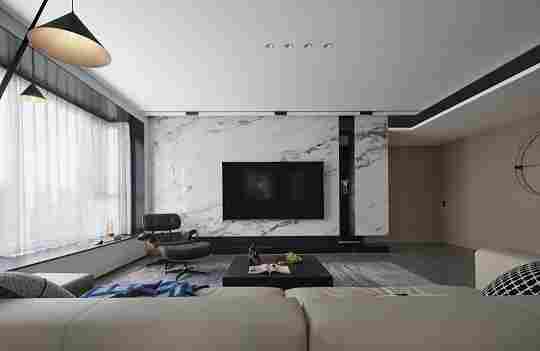 山水画大理石背景墙，将大千世界汇聚其中