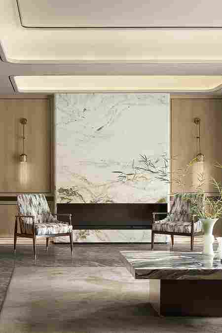 山水画大理石背景墙，将大千世界汇聚其中