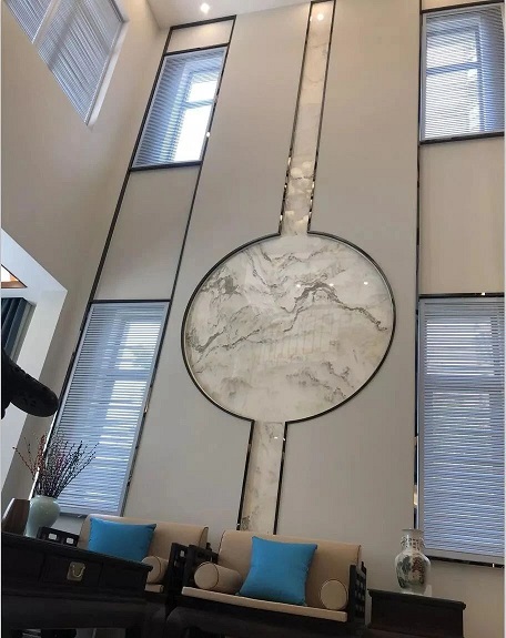 山水画大理石背景墙，将大千世界汇聚其中