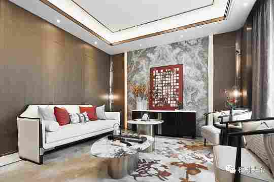 天然奢石融入新中式，这奢华效果你敢想吗？