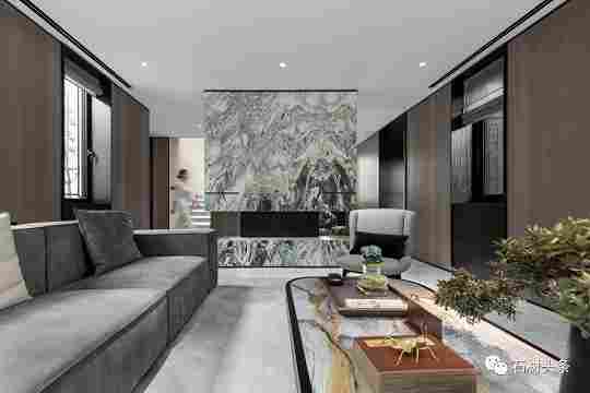 天然奢石融入新中式，这奢华效果你敢想吗？