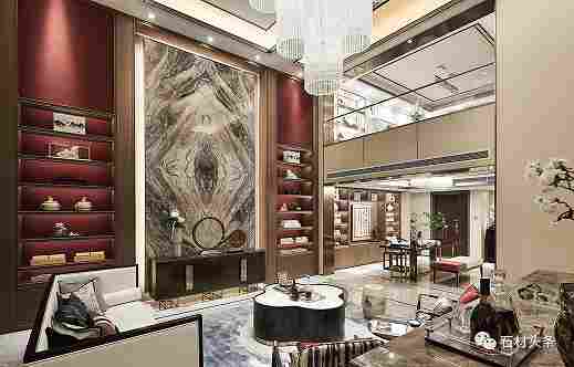 天然奢石融入新中式，这奢华效果你敢想吗？