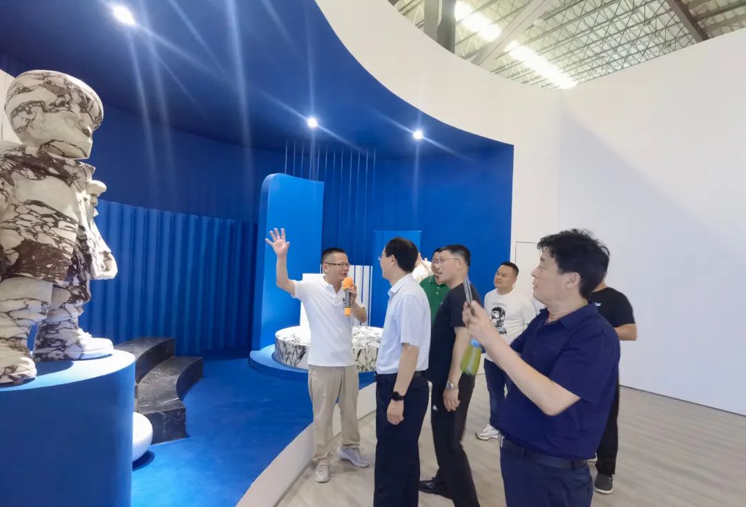 山东省五莲县委常委、政法委书记刘兆玉率队到水头考察调研石材产业