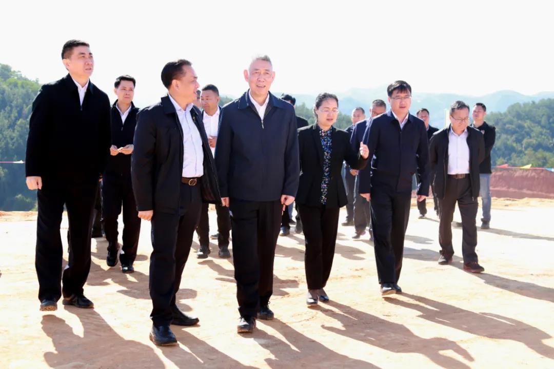 广西自治区副主席周成方一行莅临南部（岑溪）石材循环生态产业园调研！