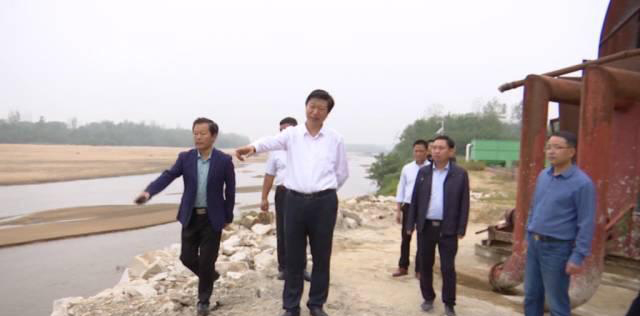 河南省信阳市罗山县书记许远福开展巡河并检查县石材园区综合整治工作 河南省信阳市罗山县书记许远福开展巡河并检查县石材园区综合整治工作