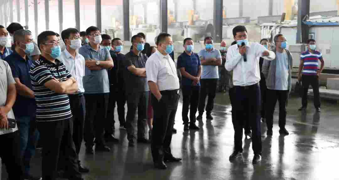 蛟河市组织市直相关部门领导干部、涉企审批人员赴中国北部(蛟河)石材循环经济产业园参观考察