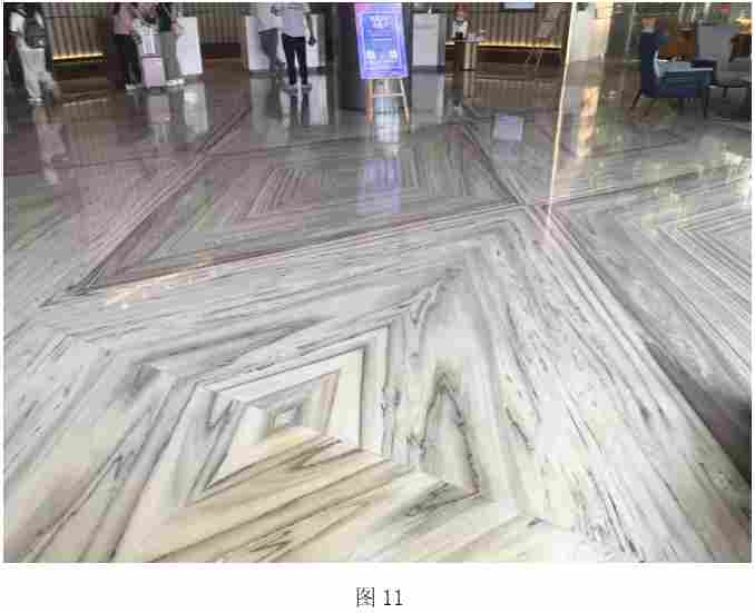 很少见的地面“回”字拼的装饰效果