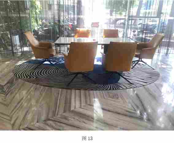 很少见的地面“回”字拼的装饰效果