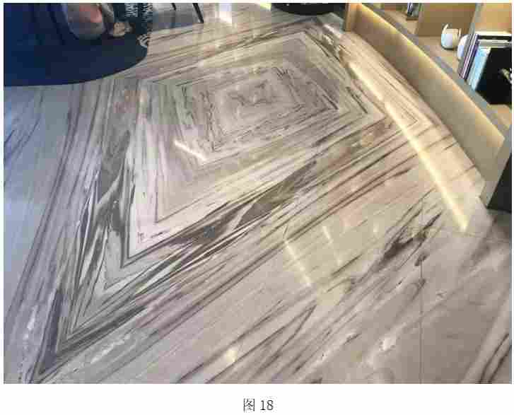 很少见的地面“回”字拼的装饰效果